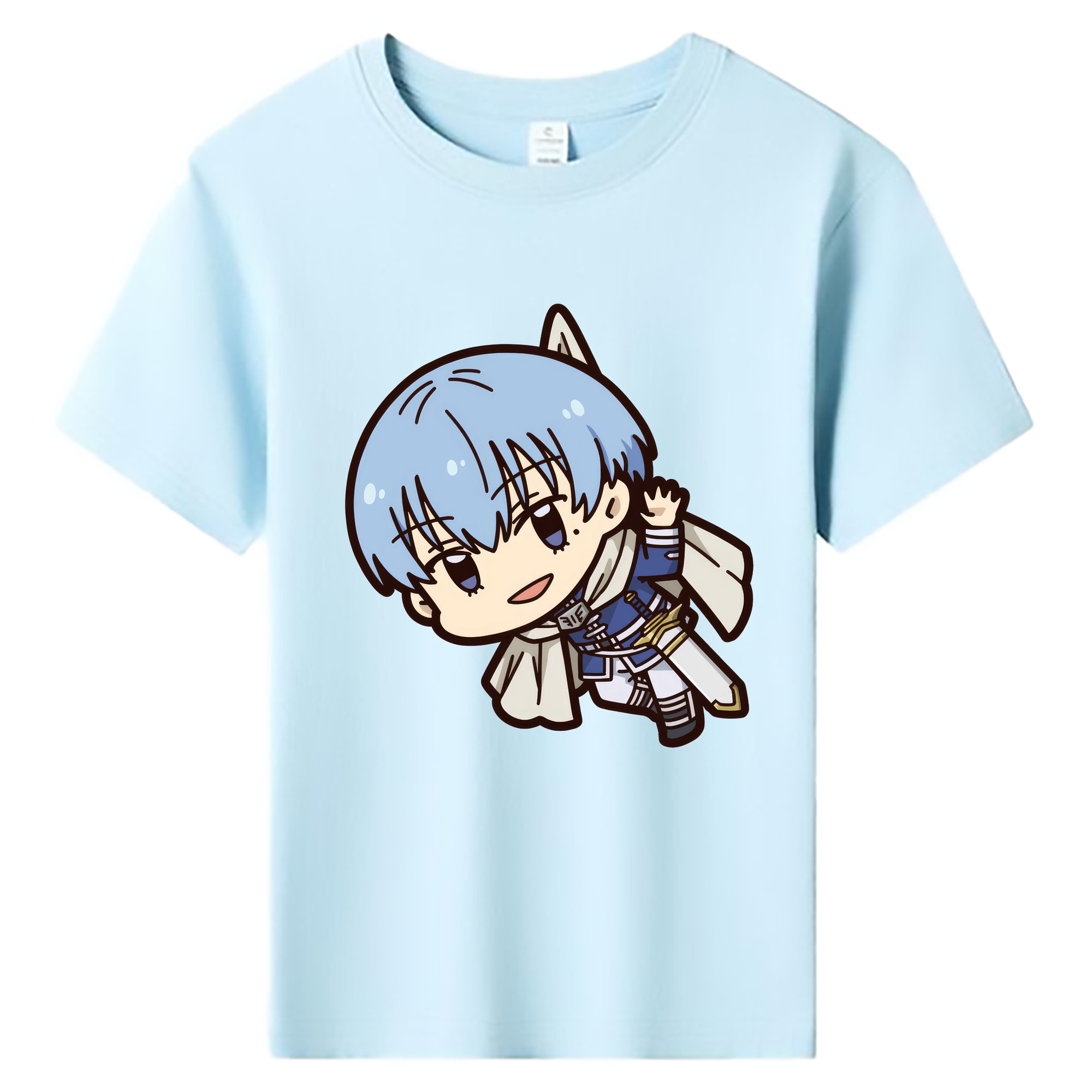 （画像用） 葬送のフリーレン Frieren 綿100％キッズTシャツ（フロントプリント）